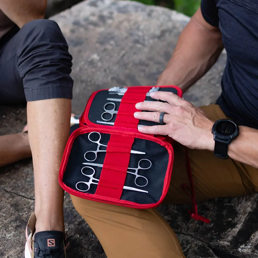 Thumbnail: MyMedic Wound Closure Kit placed inside a larger medical bag