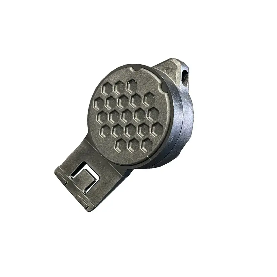 Thumbnail: Construction foreman using hard hat mount for safety light