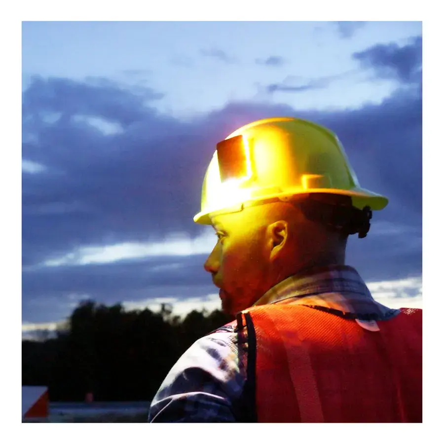Thumbnail: Guardian Angel mount on hard hat front surface