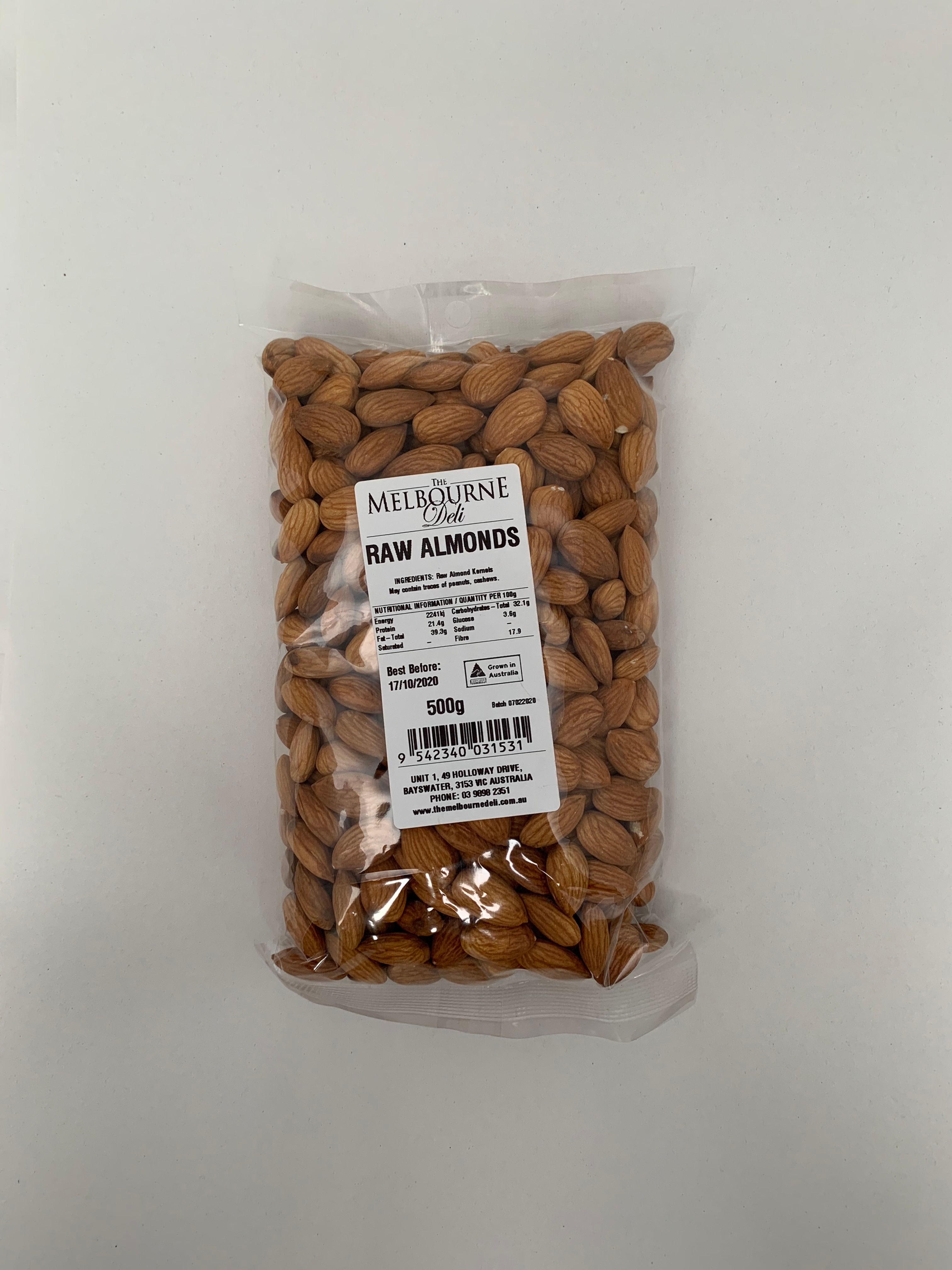 Almonds Raw 500g