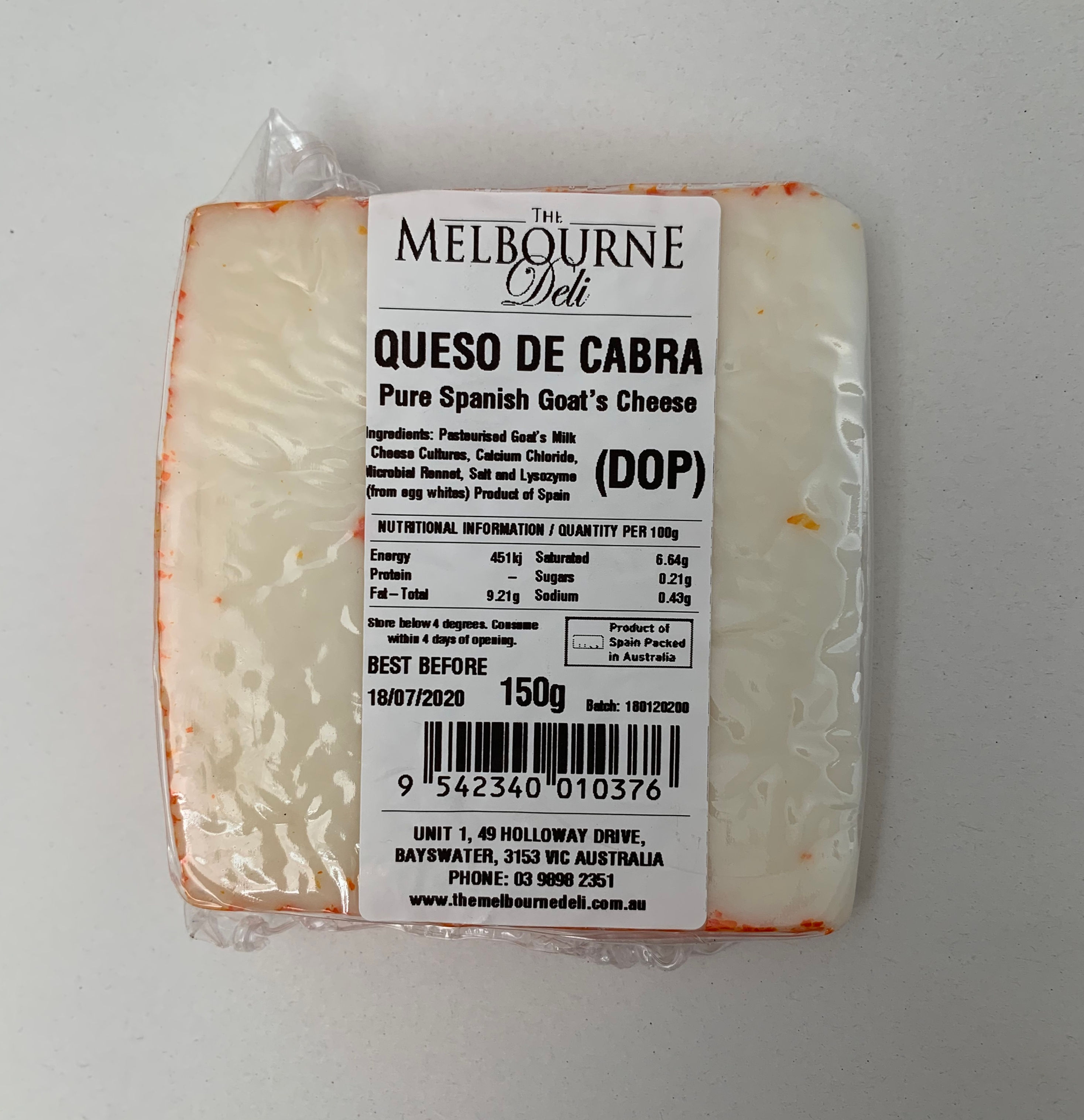 Queso De Cabra Goats Cheese 150g