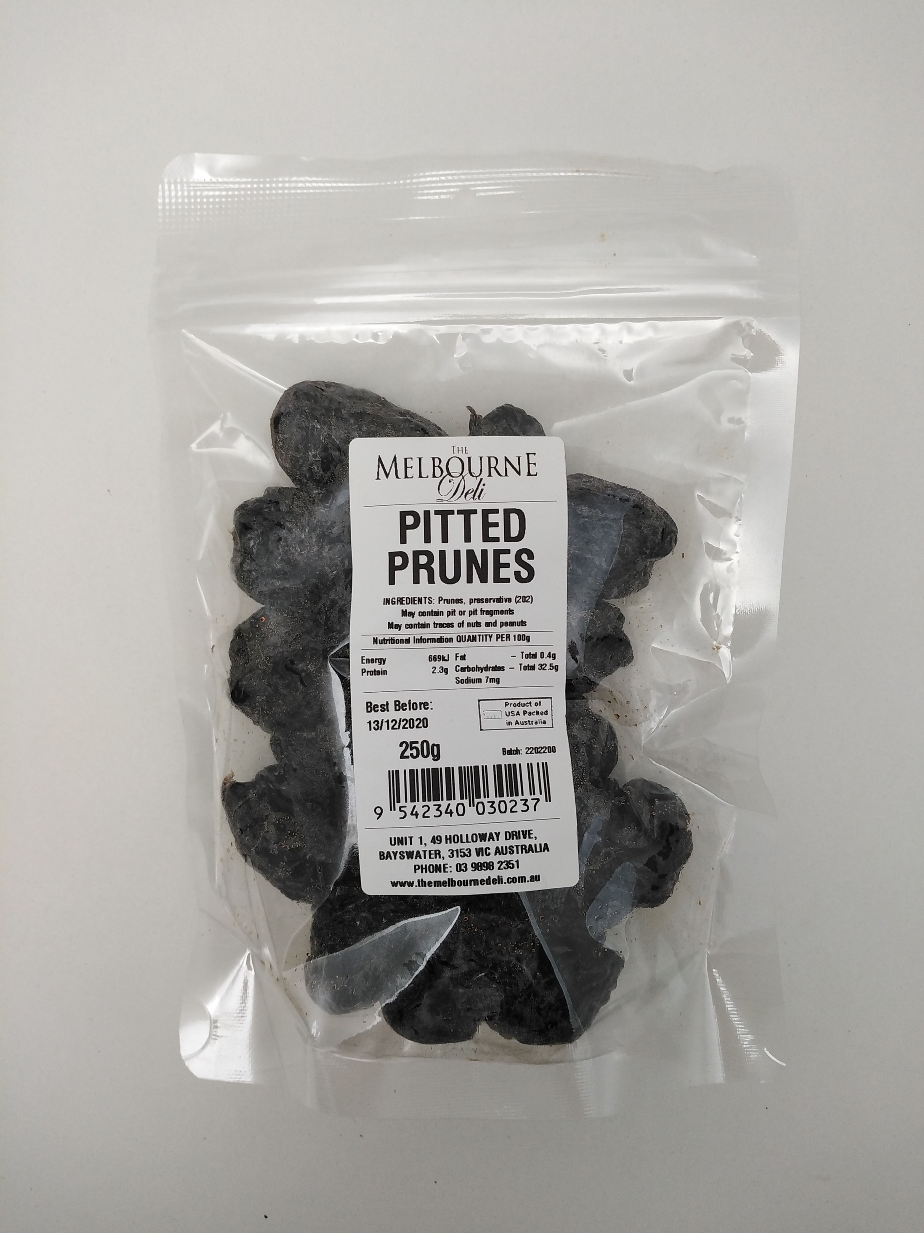 Prunes Pitted 250g
