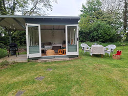 Weber bbq set up at summer house