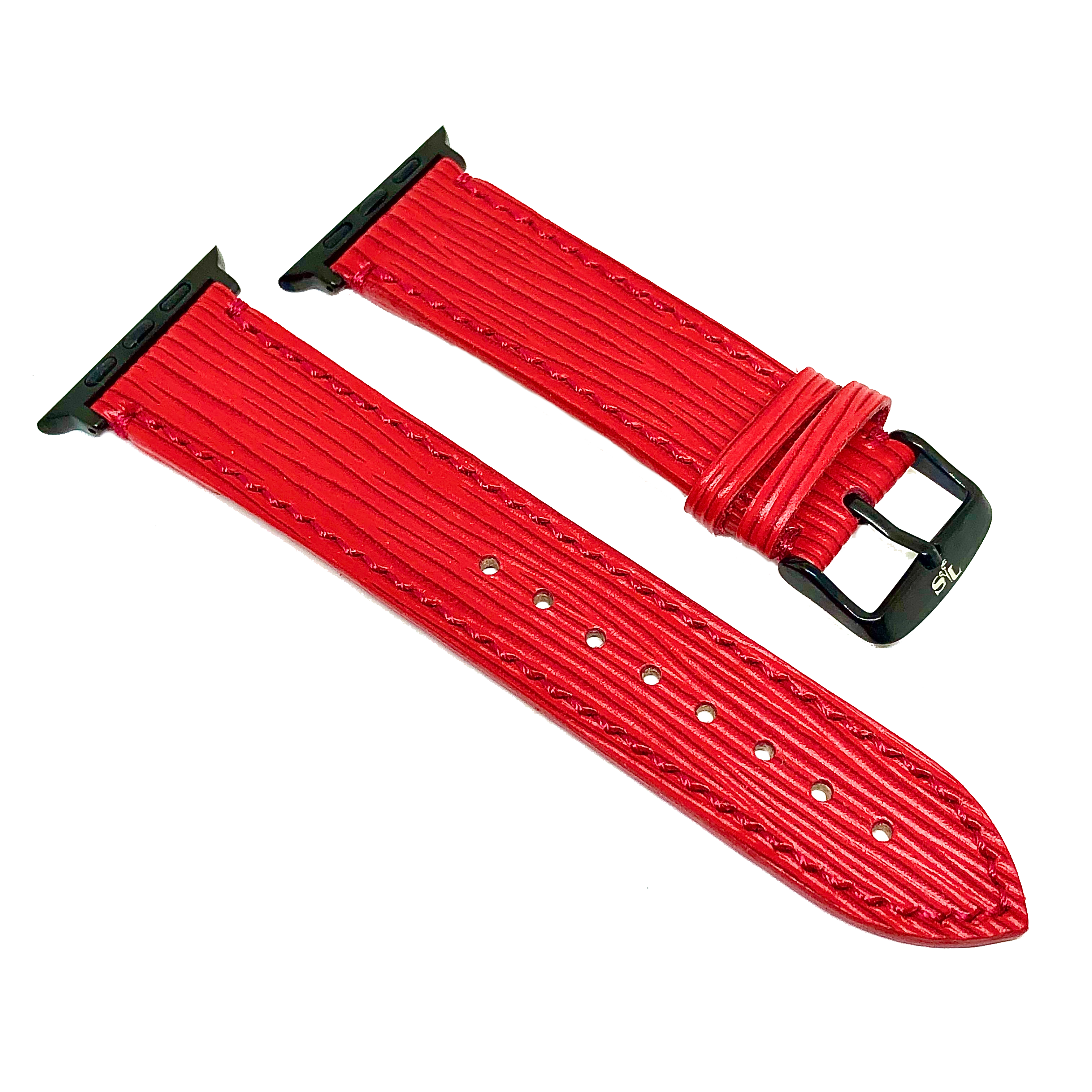 Made-to-Order Red French Epi Watch Straps