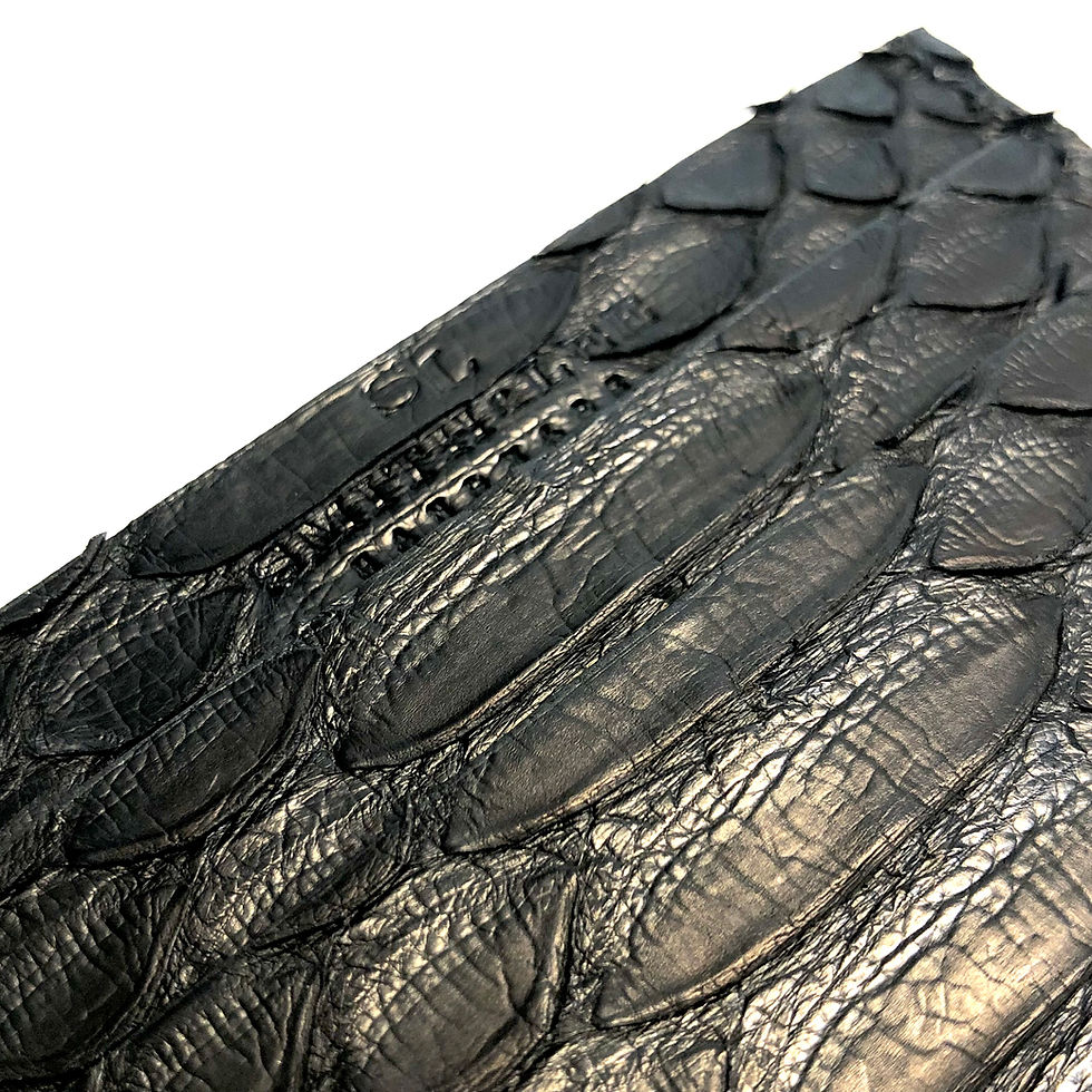 Thumbnail: Made-to-Order Exotic Black Python Card Holder