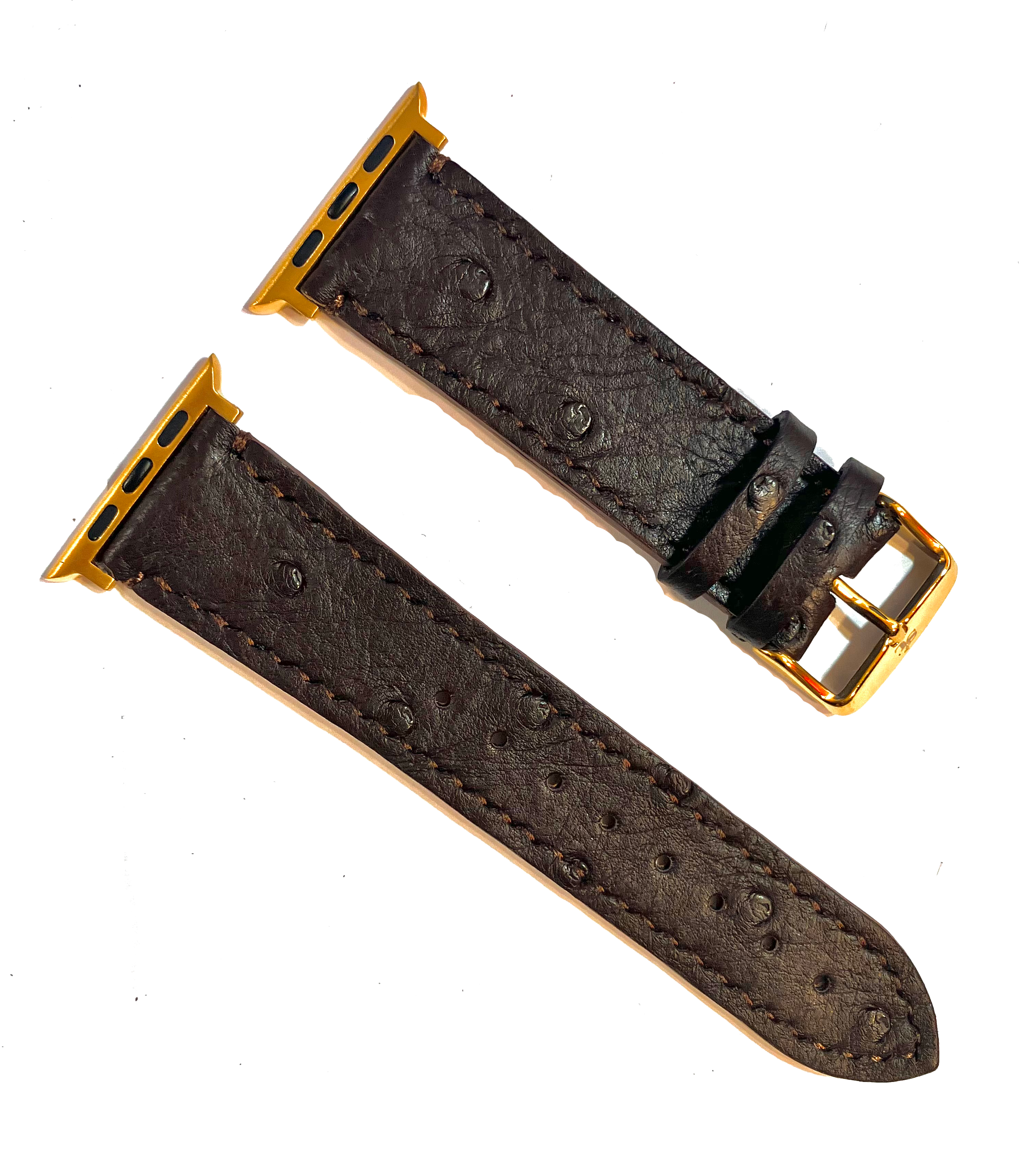 *EXOTIC* Made-to-Order Genuine Brown  Ostrich Watch Straps