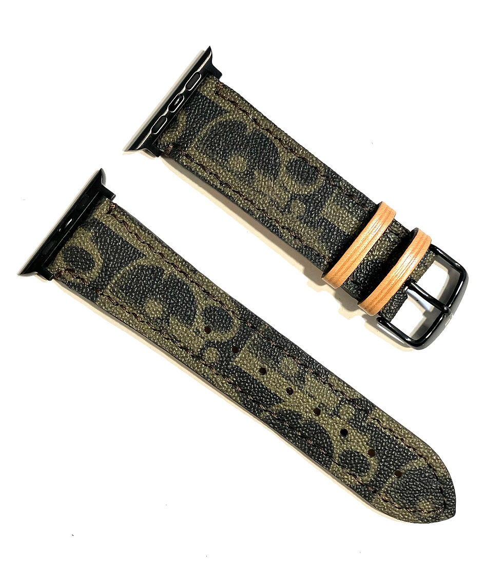 Thumbnail: Made-to-Order Brown CD Watch Straps
