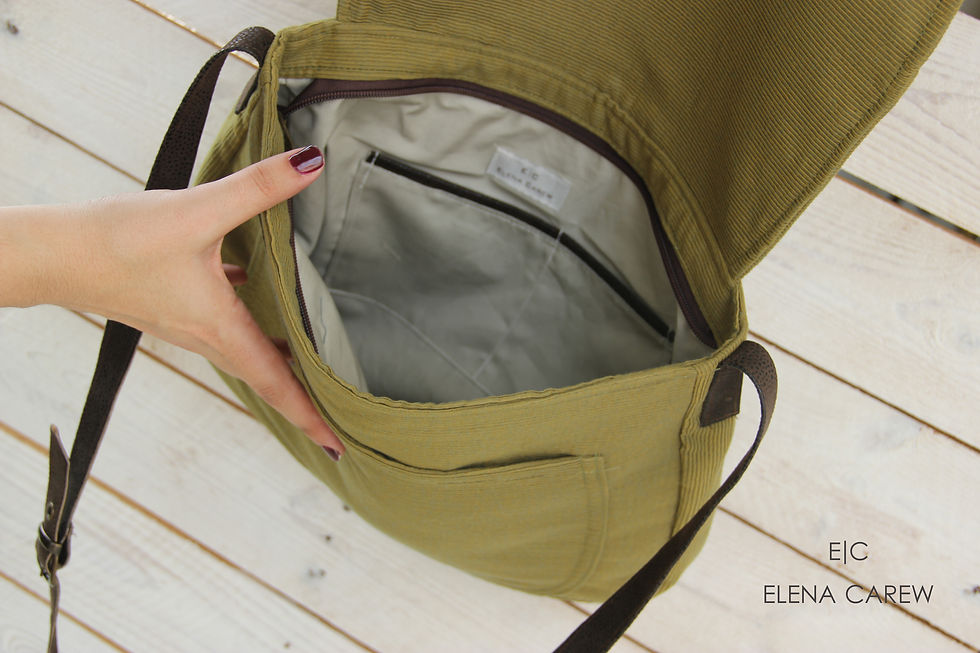 תמונה ממוזערת: תיק צד פולה צבע אבן