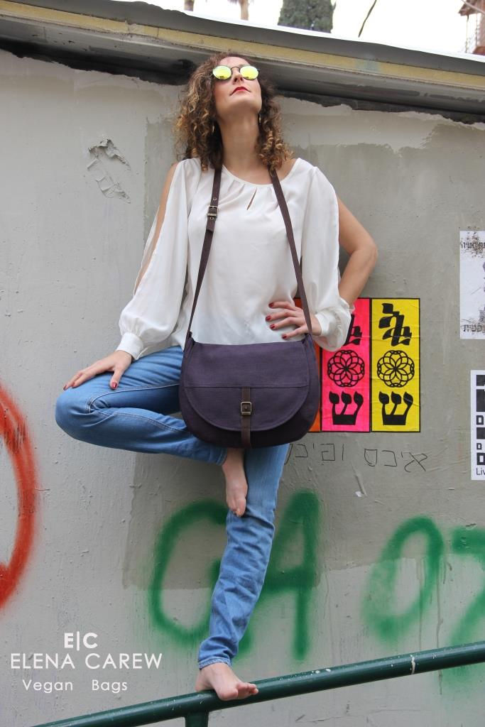 תמונה ממוזערת: תיק צד פולה אדום