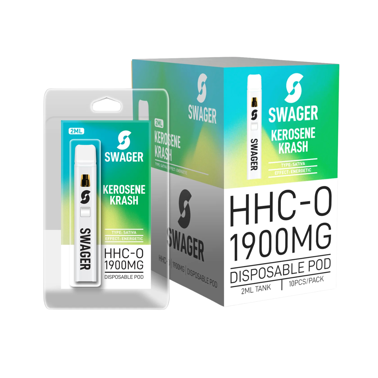 Swager HHC-O Kerosene Krash 1900mg 2mL Disposable Vape