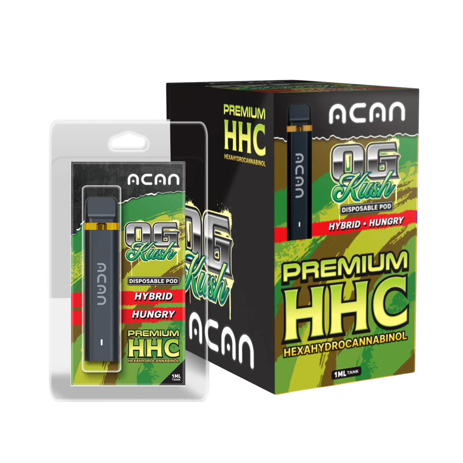 ACAN Gold HHC OG Kush 1mL Disposable Vape