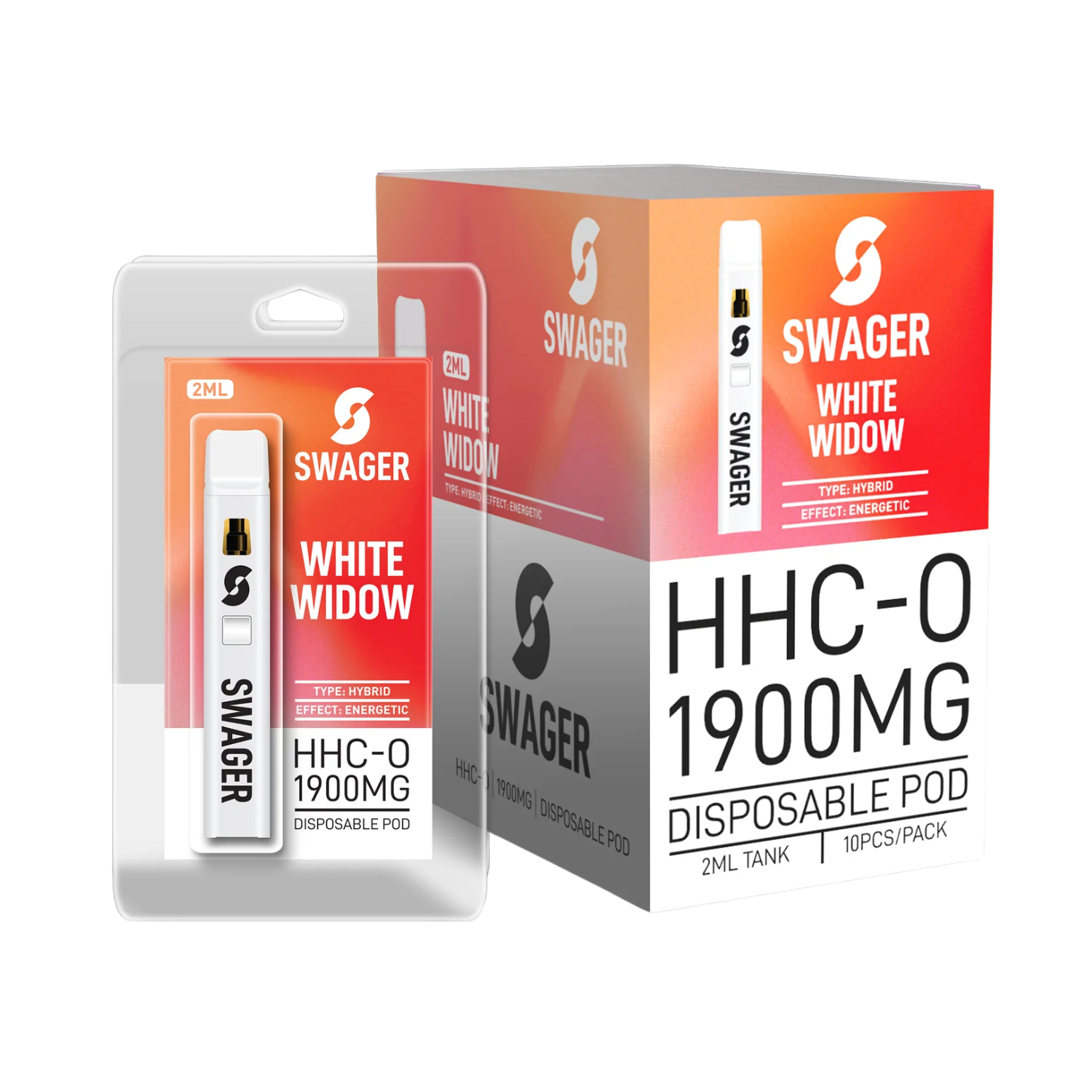 Swager HHC-O White Widow 1900mg 2mL Disposable Vape
