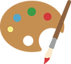 パレットアイコンイラスト