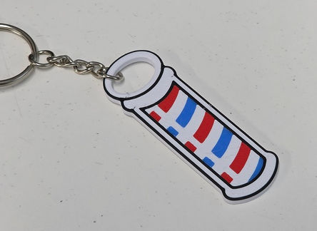 Custom 3D printed keyring