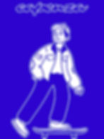 illustration of a man on a skateboard