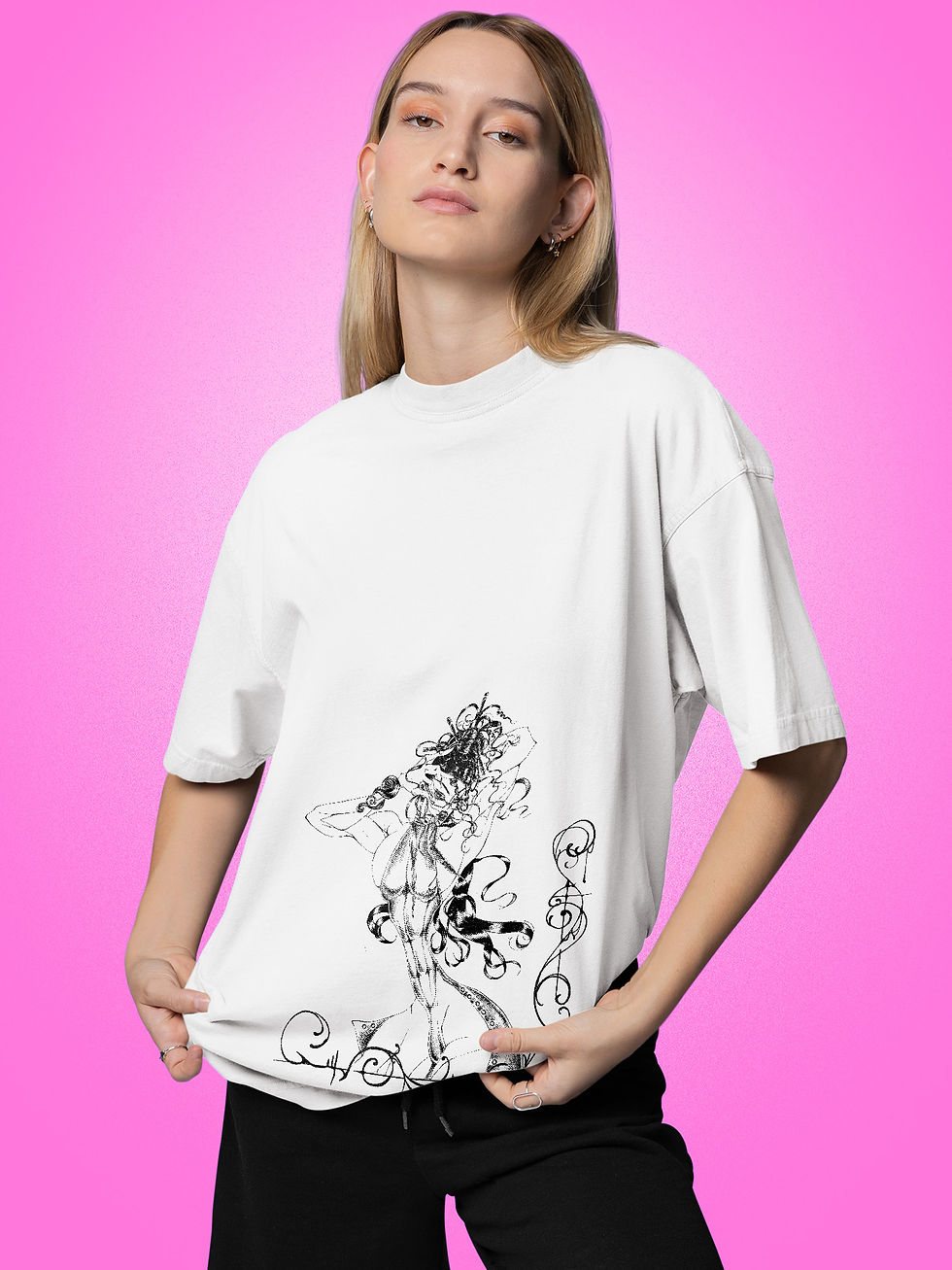women wearing merchandise