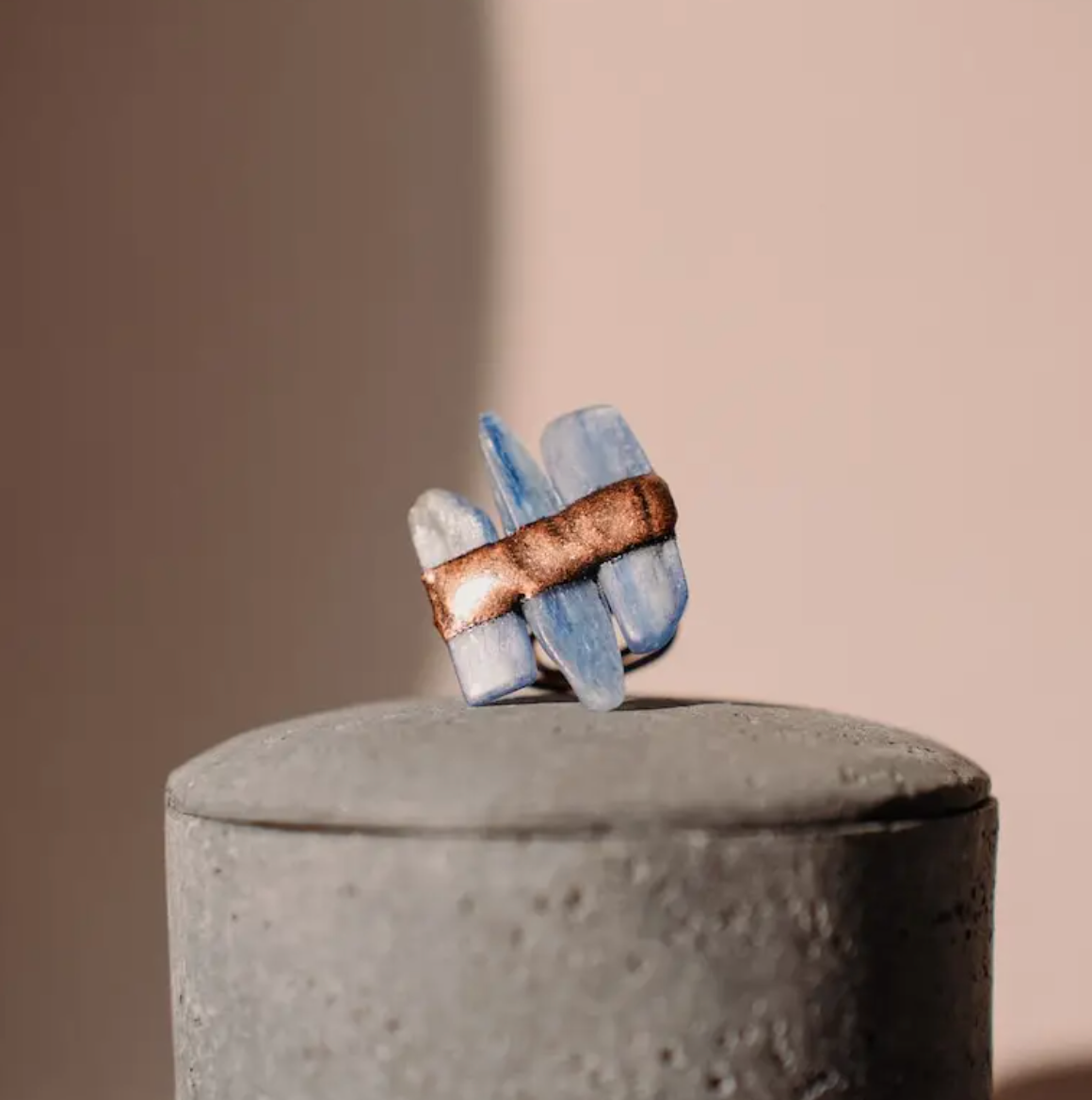 Natural Stone Kyanite Ring