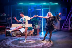Stefan Race as Pearl Reckless & Mickey Jones as Cherry Brandy in Cherry Jezebel_photograph