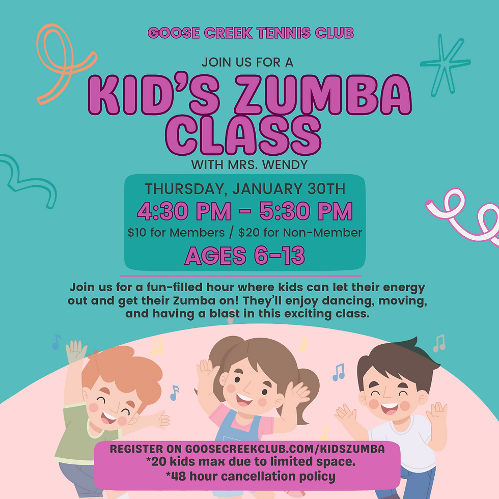 Kid's Zumba Class With Mrs. Wendy
