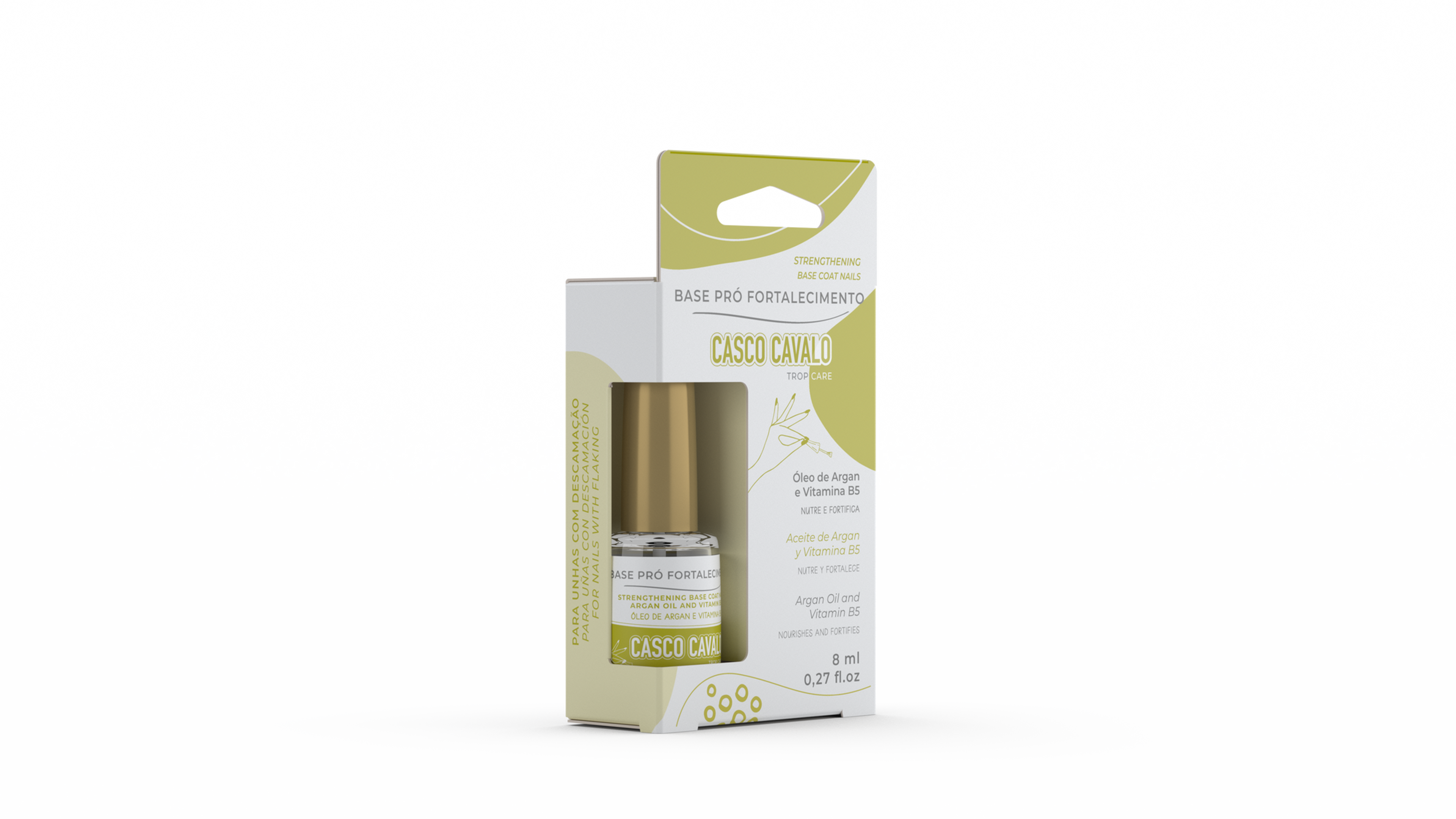BASE PRÓ-FORTALECIMENTO VITAMINA B5 E ÓLEO ARGAN 8ML