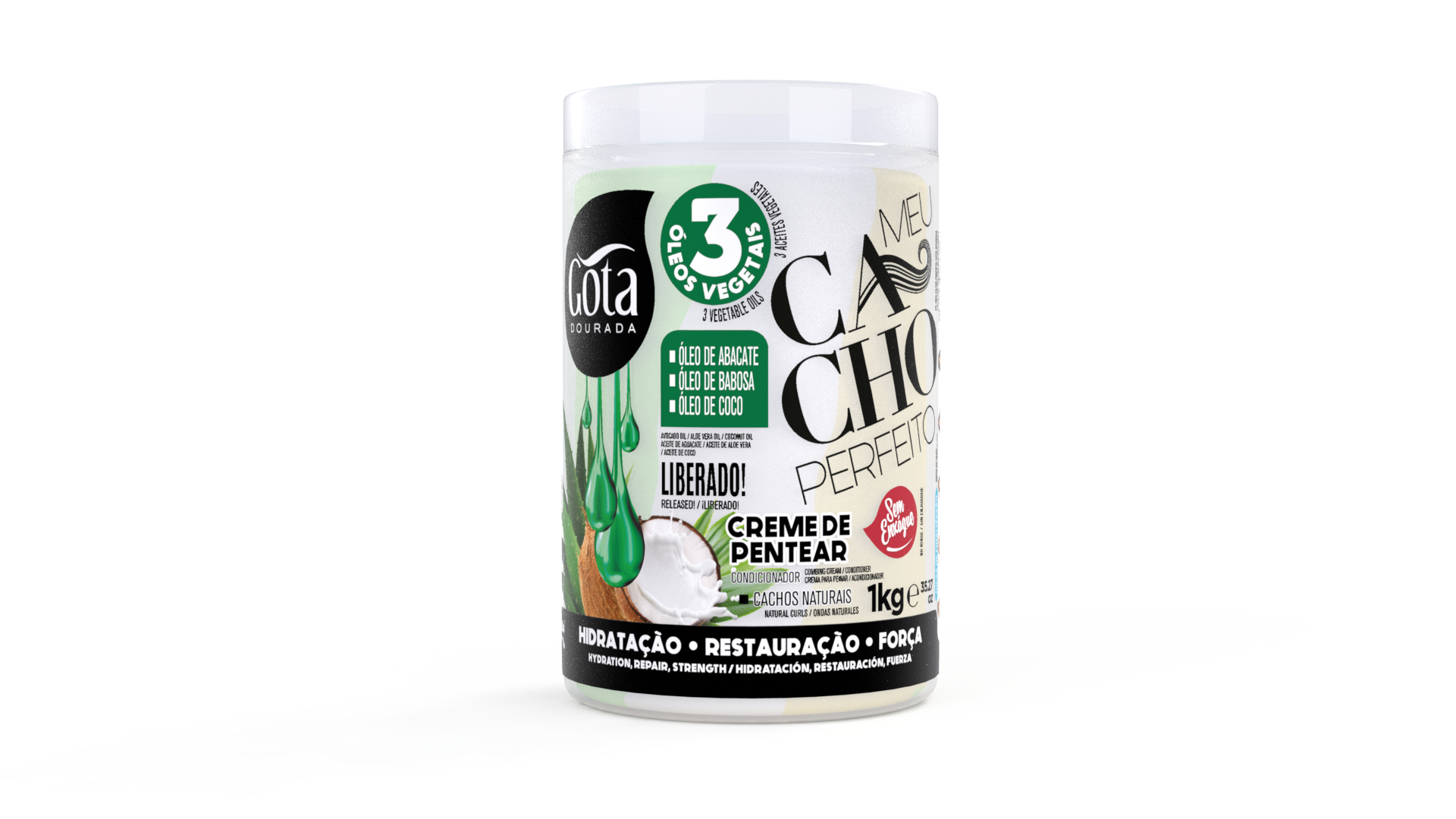 CR.PENT. MEU CACHO PERFEITO 3 ÓLEOS VEGETAIS 1KG