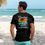 Thumbnail: "Man wearing a black Gulf of America t-shirt with a tropical Uncle Sam beach design and 'Greetings from the Gulf of America!'