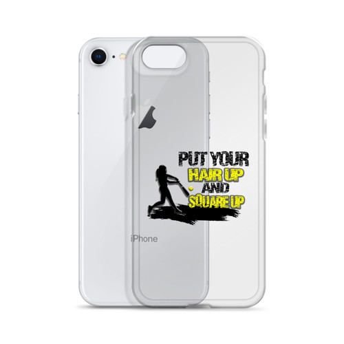 Put your Hair up Square Up iPhone Case - Main Image