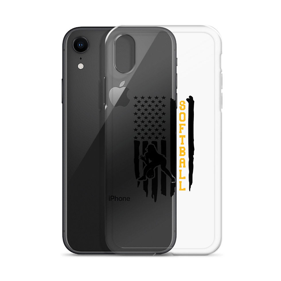 Thumbnail: American Softball Flag iPhone Case