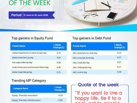 MUTUAL FUND TRENDS OF THE WEEK 