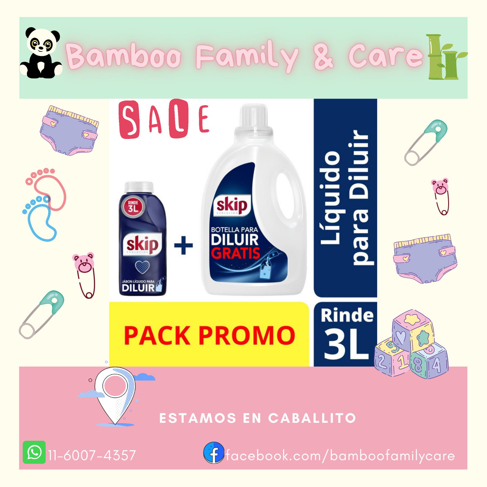 Skip líquido para diluir +botella de 3 litros vacía