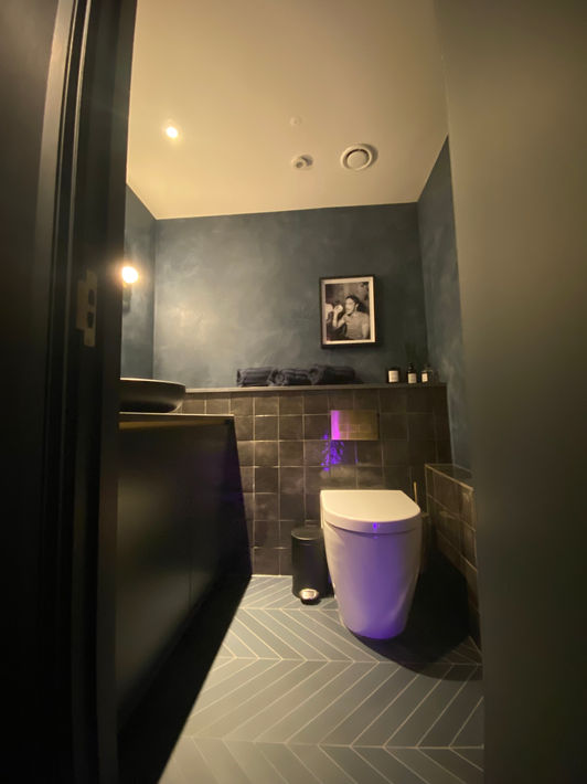 toilet near cinema room