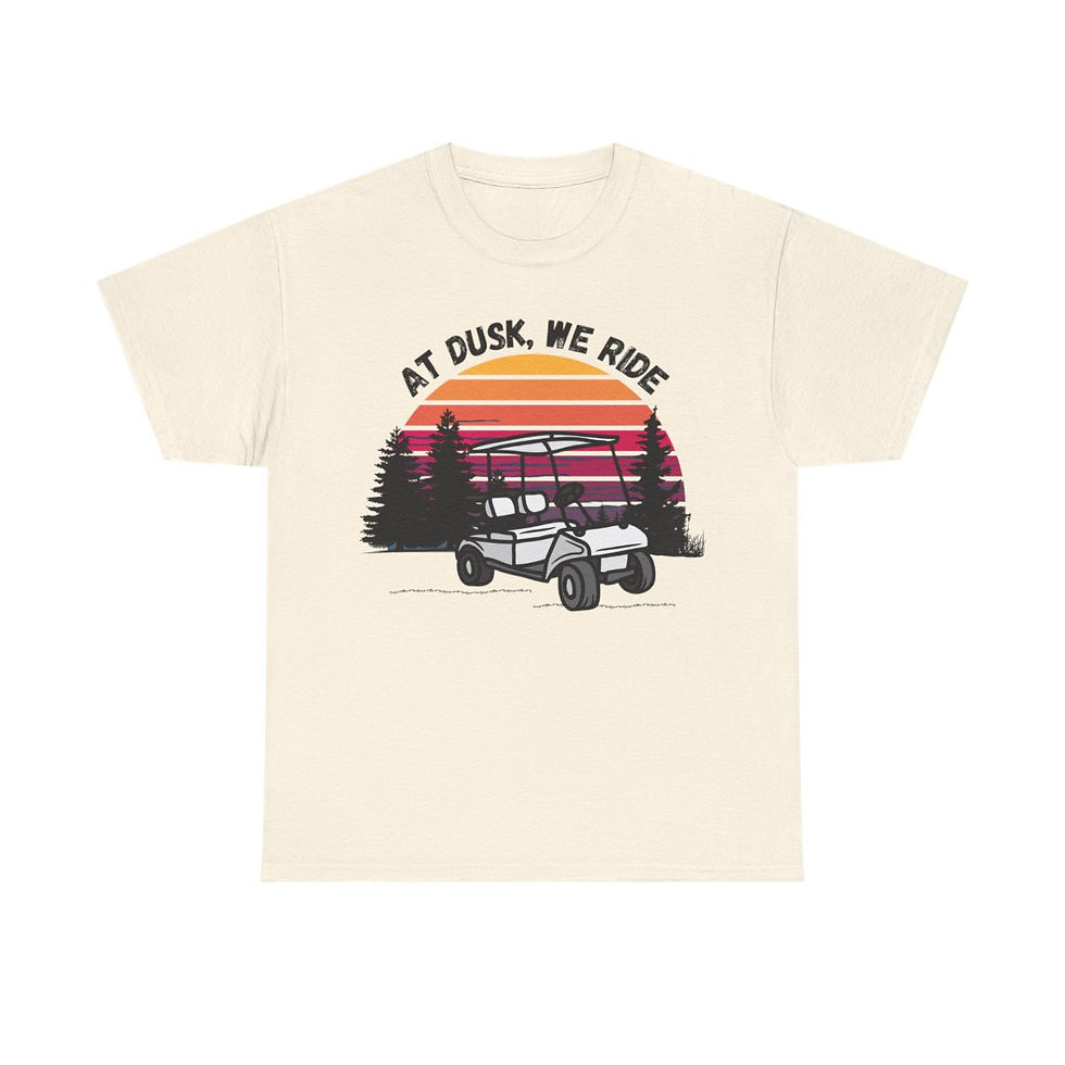 Thumbnail: At Dusk We Ride Unisex Cotton Tee