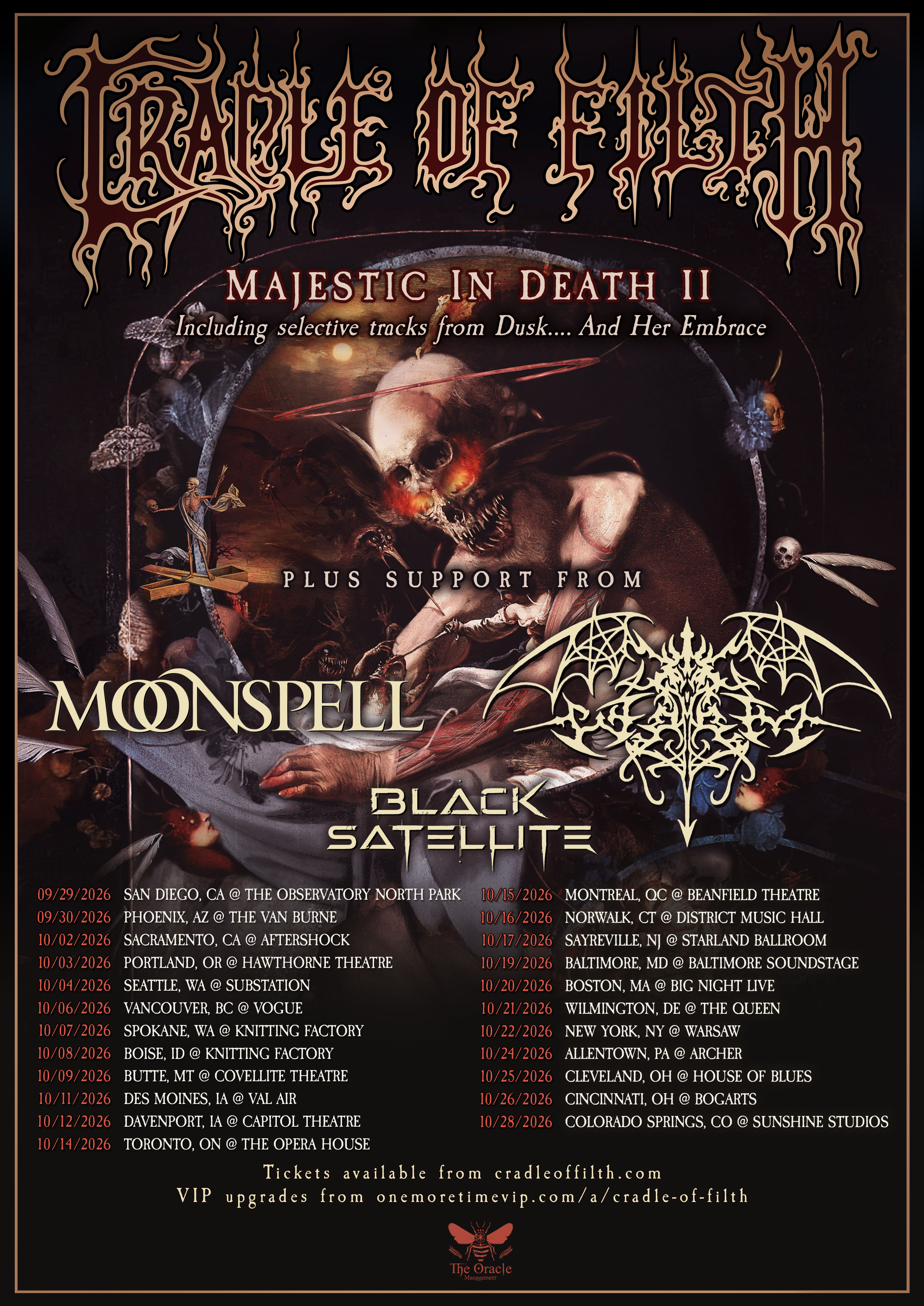 Cartel de la gira Majestic In Death II