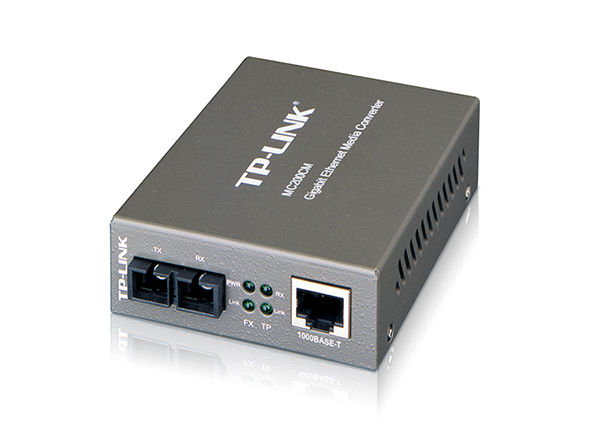 Convertidor Multimedia Fibra Multimodo a Gigabit MC200 TP-LINK