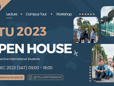 2 Dec 2023 NTU Open House, Experience As An NTU Student! | 12月2日-2023境外學生臺大體驗日
