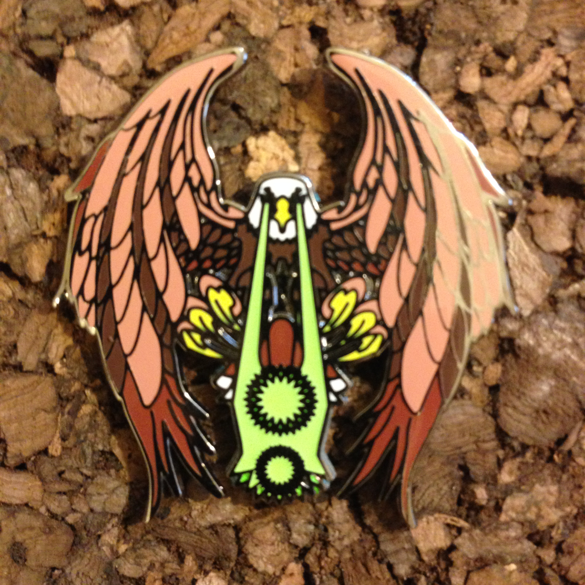 I AM A LASER Bassnectar hat pin
