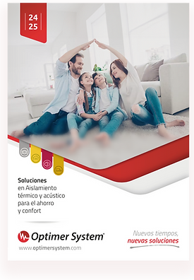 Catálogo de Optimer System: materiales aislantes para eficiencia energética y confort acústico