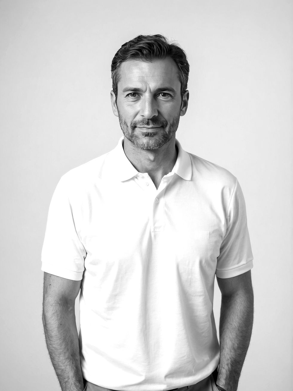 Hombre de camisa blanca