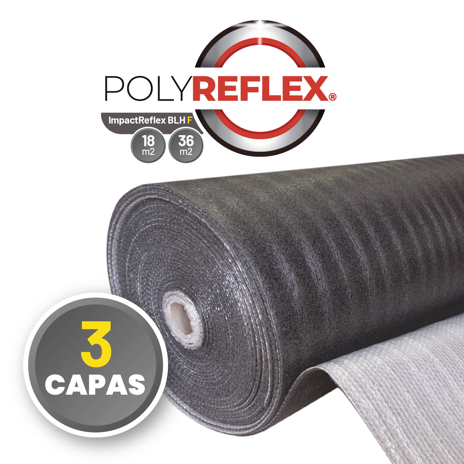 POLYREFLEX BLH-F (1,2x30 m) |Aislante Térmico para Paredes y Fachadas, Techos