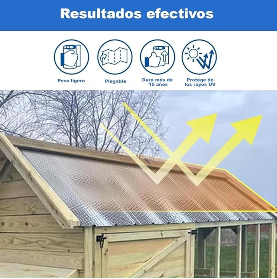 Miniatura: AISLANTE TERMICO |100% ALUMINIO|  [ 1.20 X 10 ] (12m²) sin cinta