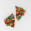 Thumbnail: Multi colored triangle shaped Earrings
