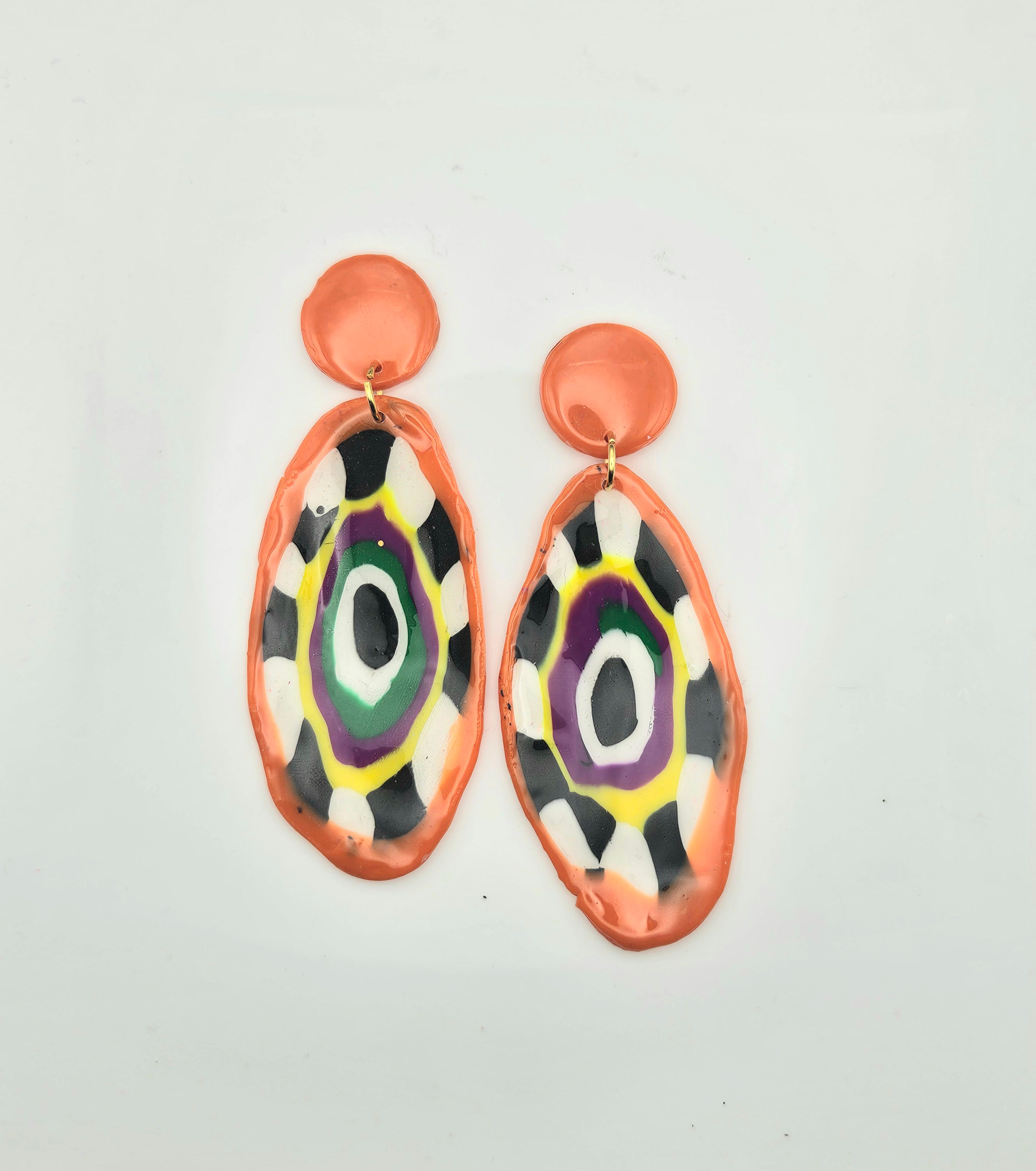 NAVEA- Multi-Colored Color centric drop Earrings.