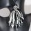 Thumbnail: Black and White Dangle Tassel Earrings