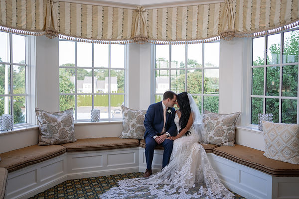 bride and groom together