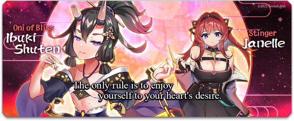 10/11 Character Intro - Oni of Bliss, Ibuki Shuten & Stinger Janelle