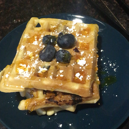 Summer Blueberry Waffles