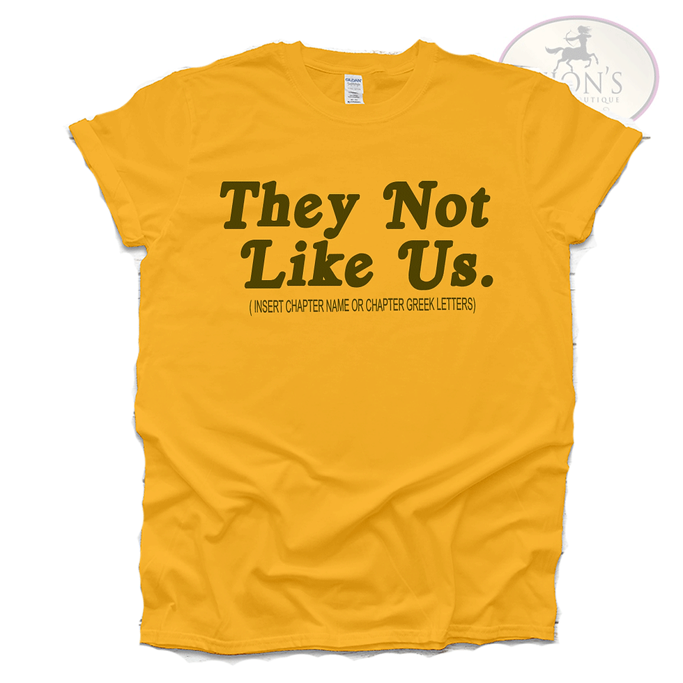 Thumbnail: THEY NOT LIKE US T-SHIRT (CUSTOMIZABLE)