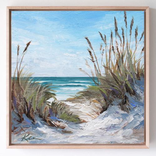 Beach Grass” 6x6 | Lindsay Kivi Art