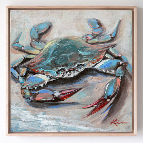 Blue Crab” 6x6 | Lindsay Kivi Art