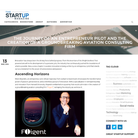 Alejandro Ramirez: A Visionary Entrepreneur Redefining Aviation Consulting with Fligent 